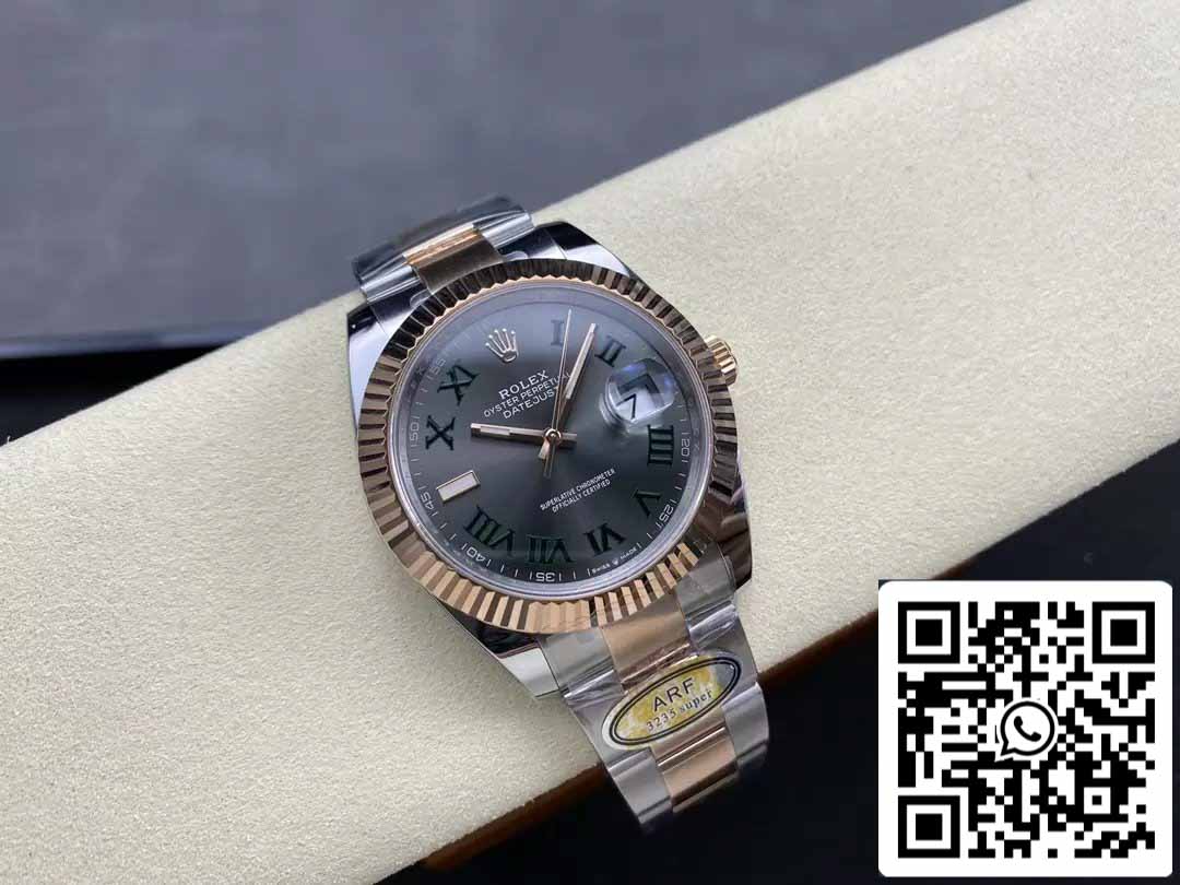 Rolex Datejust 41 126331 Wimbledon Dial ARF Factory 1:1 Best Edition placcato in oro 18k