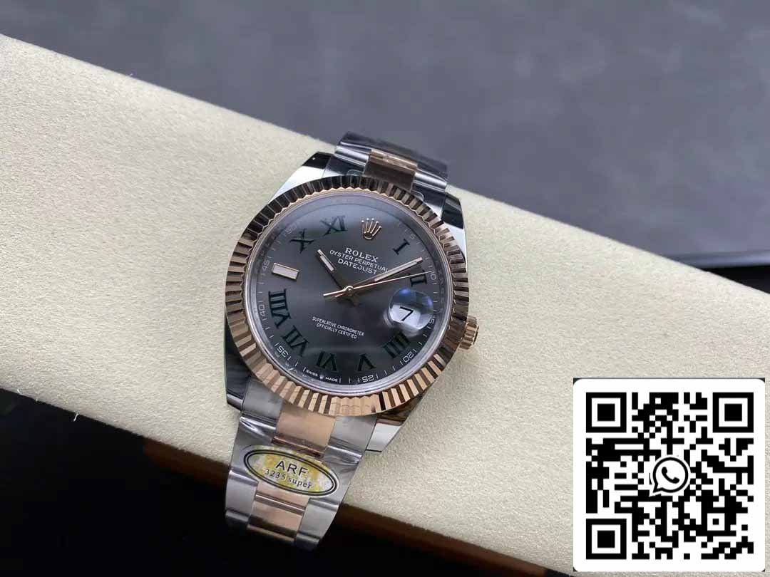 Rolex Datejust 41 126331 Esfera Wimbledon ARF Factory 1:1 Best Edition galvanizada con oro de 18 k