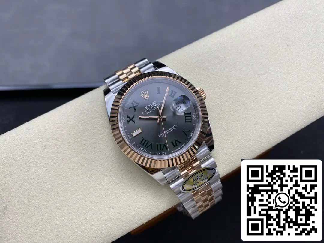 Rolex Datejust 41 126331 Quadrante Wimbledon Cinturino Jubilee ARF Factory 1:1 Best Edition placcato in oro 18k