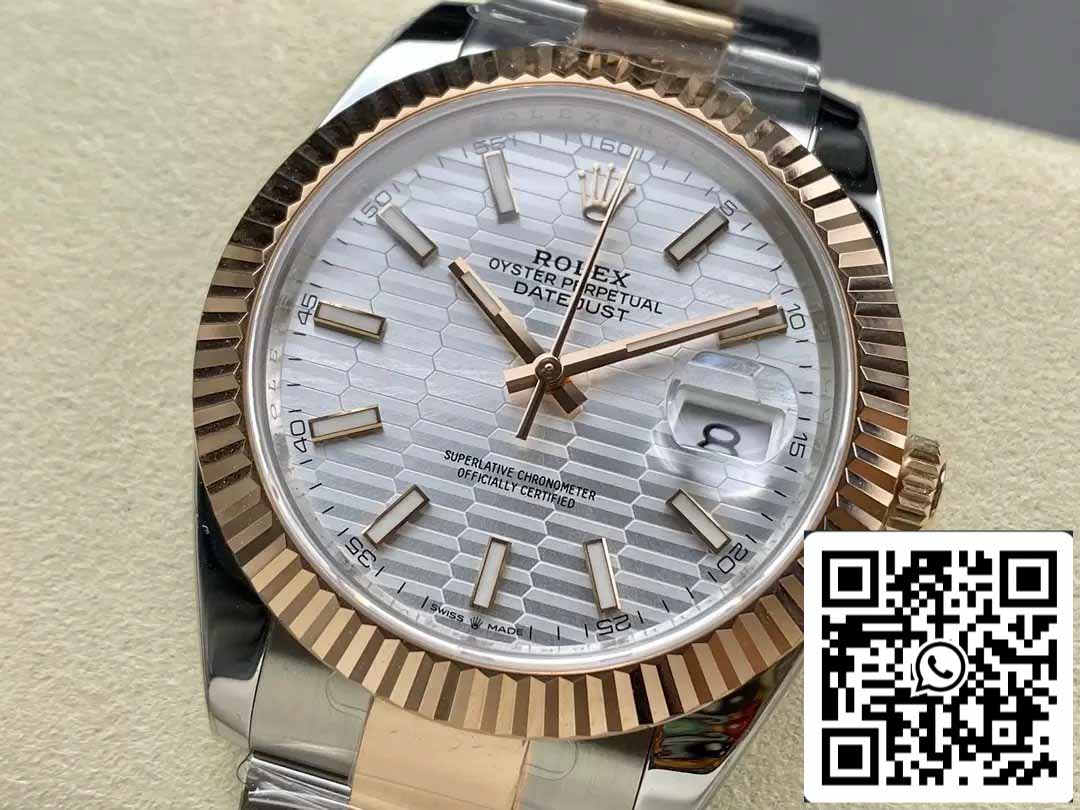 Rolex Datejust 41 126331-0017 Oyster Strap ARF Factory 1:1 Best Edition placcato in oro 18k