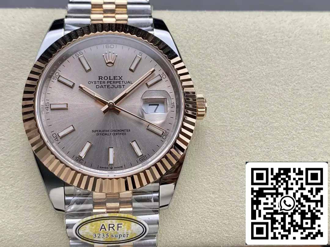 Rolex Datejust 126331-010 Jubilee Strap ARF Factory 1:1 Best Edition placcato in oro 18k