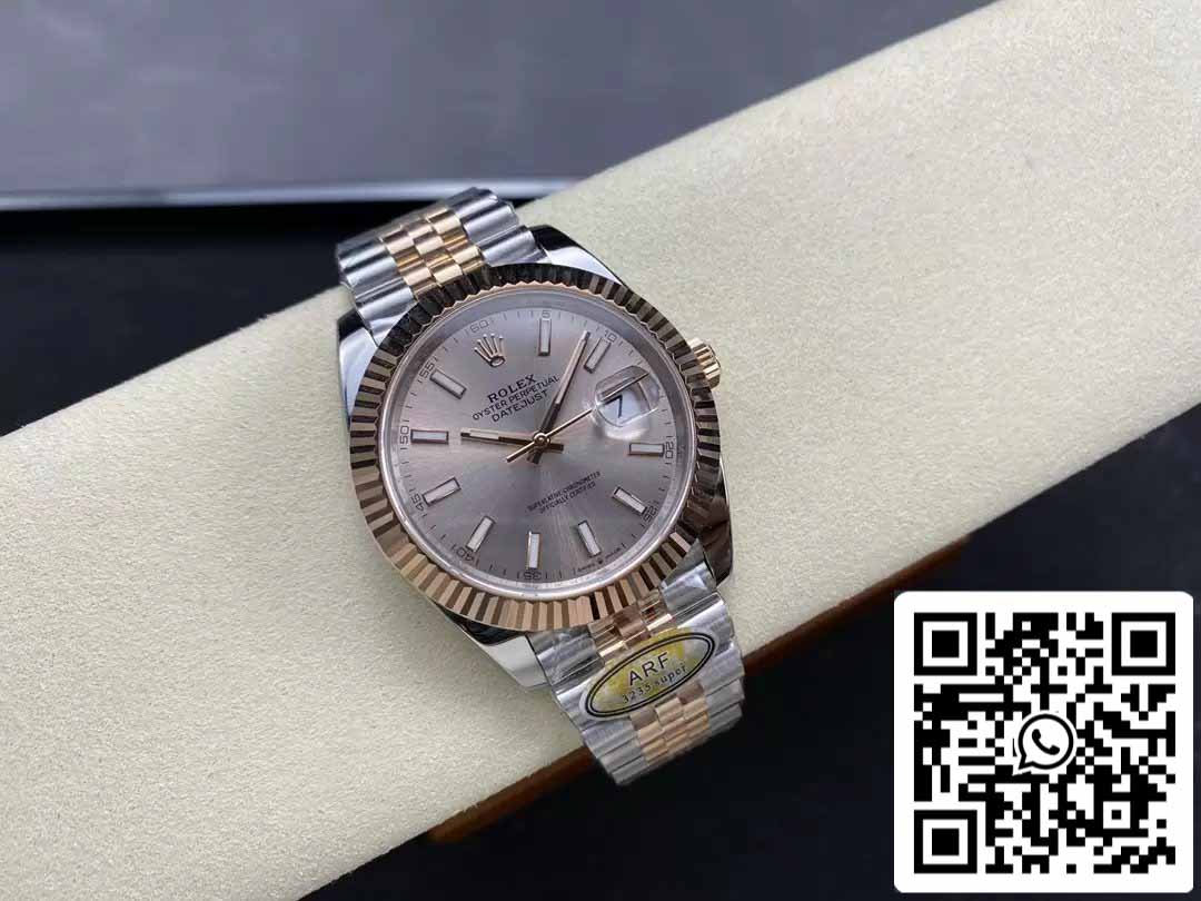 Rolex Datejust 126331-010 Jubilee Strap ARF Factory 1:1 Best Edition placcato in oro 18k