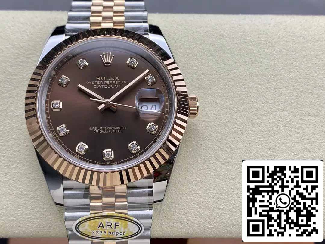 Rolex Datejust 126331-004 ARF Factory 1:1 Best Edition electrochapado con oro de 18 quilates