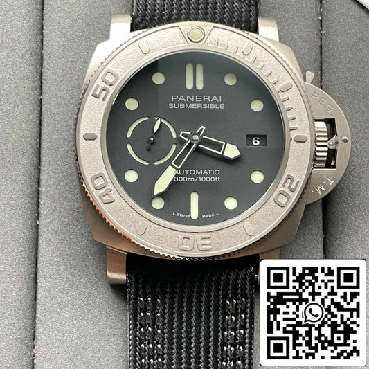 Panerai Sumergible PAM00984 1:1 Mejor Edición VS Factory Esfera Negra Suiza P.9010