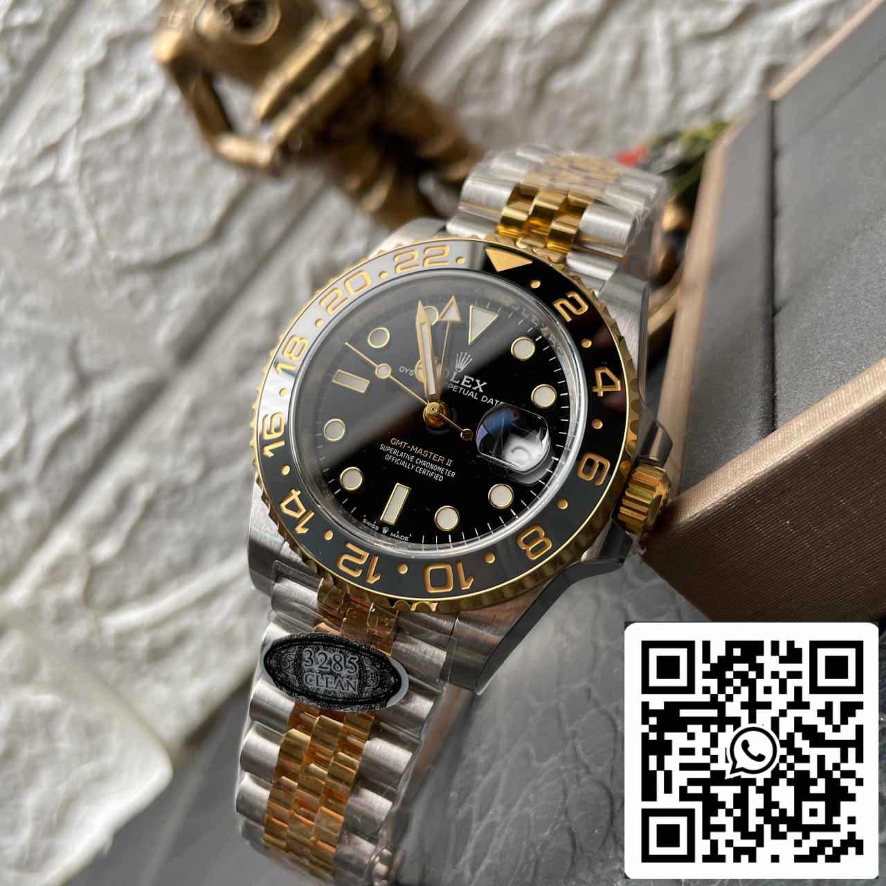 Replica Rolex GMT Master II M126713grnr-0001 Fabbrica Pulita 3285 Movimento V3