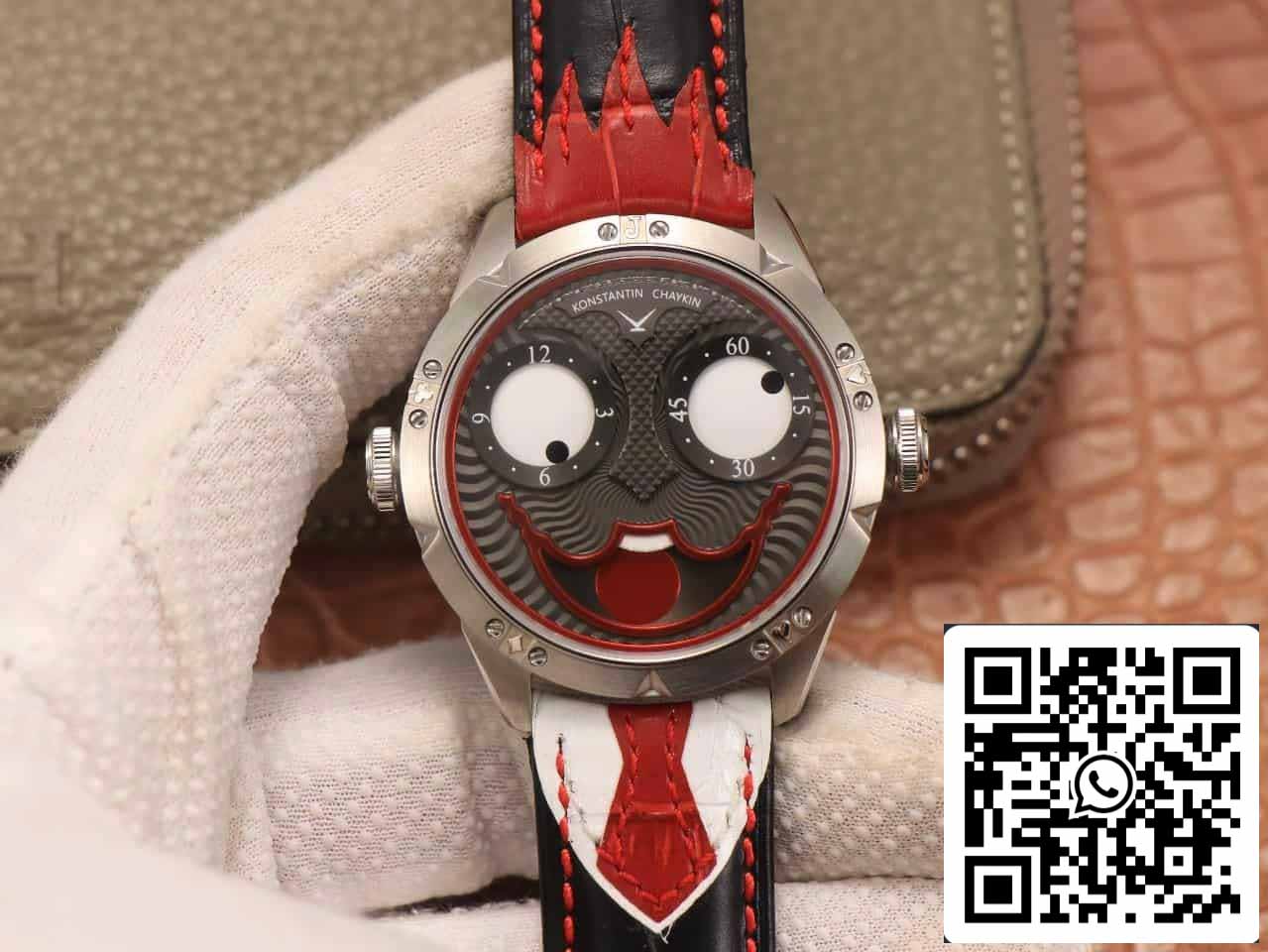 Konstantin Chaykin Joker K07 quadrante grigio cinturino rosso 1:1 migliore edizione TW Factory V3s versione