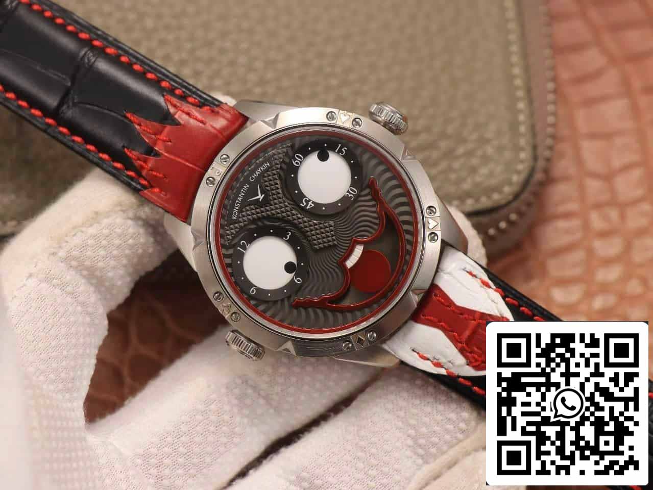 Konstantin Chaykin Joker K07 Grey Dial Red Strap 1:1 Best Edition TW Factory V3s Version