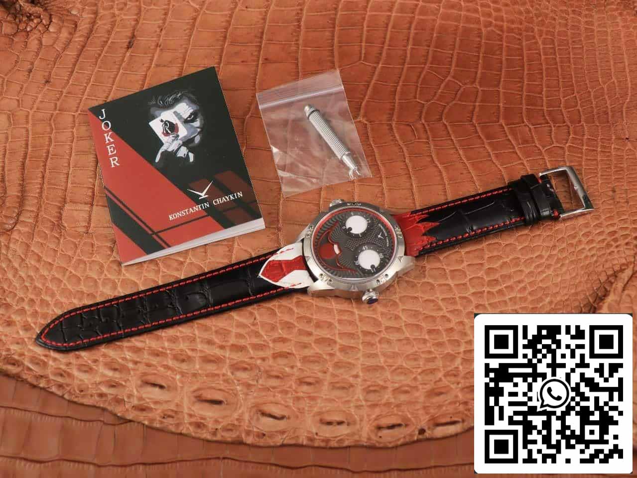 Konstantin Chaykin Joker K07 quadrante grigio cinturino rosso 1:1 migliore edizione TW Factory V3s versione