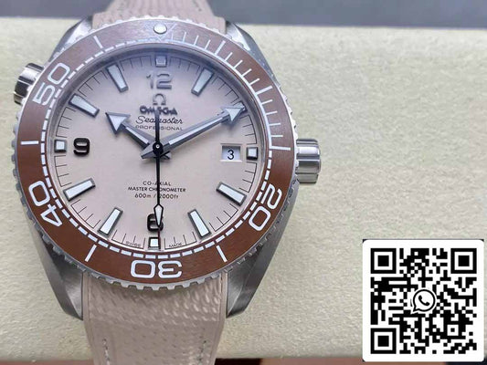 Omega Seamaster Planet Ocean 600M 215.32.44.21.09.001 1:1 Migliore Edizione VS Cinturino in Gomma di Fabbrica