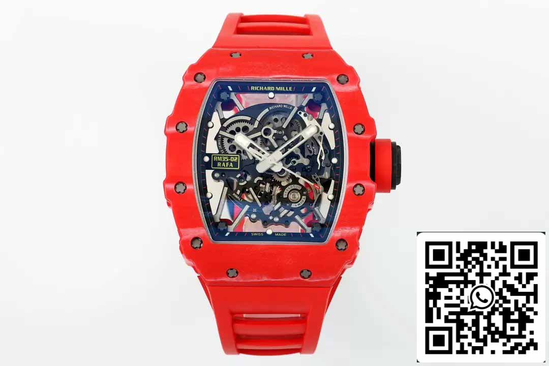 Richard Mille RM035-02 NTPT Carbon 1:1 Best Edition ZF Factory Red Demon Version