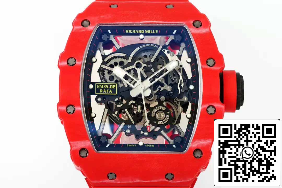 Richard Mille RM035-02 NTPT Carbon 1:1 Mejor edición ZF Factory Versión Red Demon 