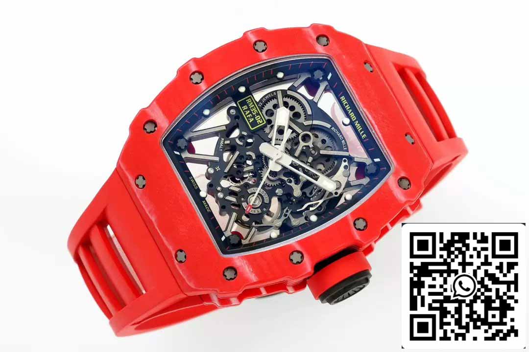 Richard Mille RM035-02 NTPT Carbon 1:1 Mejor edición ZF Factory Versión Red Demon 