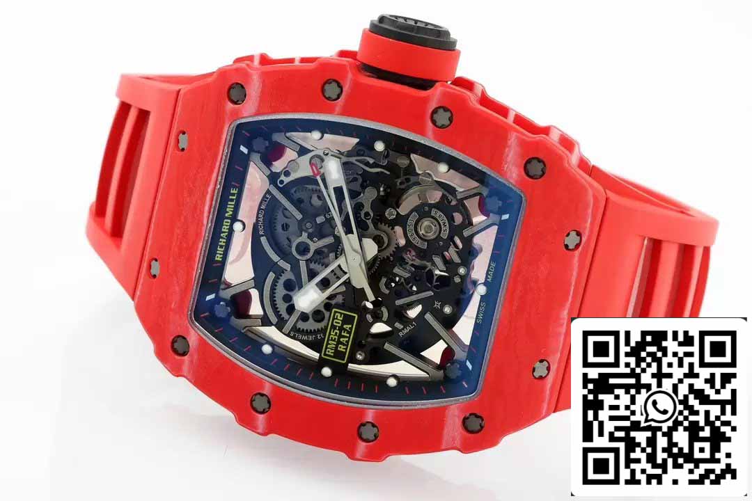 Richard Mille RM035-02 NTPT Carbon 1:1 Mejor edición ZF Factory Versión Red Demon 