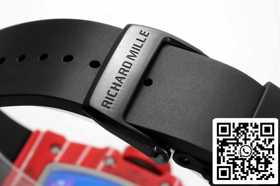 Richard Mille RM035-02 NTPT Carbon 1:1 Best Edition ZF Factory Red Demon Version Cinturino Nero 