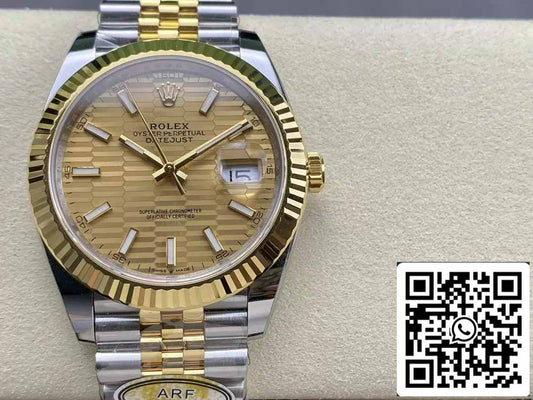 Rolex Datejust m126333-0022 ARF Factory 1:1 Best Edition electrochapado con oro de 18 k