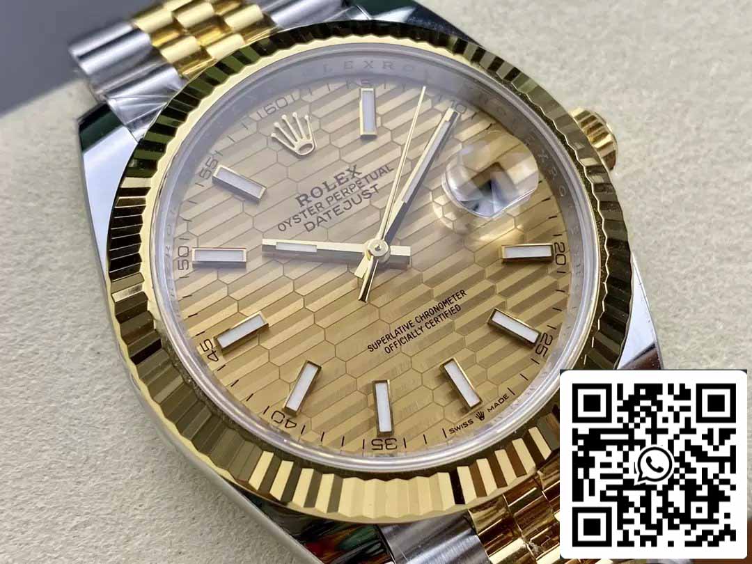 Rolex Datejust m126333-0022 ARF Factory 1:1 Best Edition electrochapado con oro de 18 k