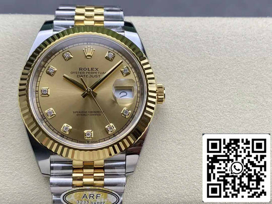 Rolex Datejust m126333-0012 ARF Factory 1:1 Best Edition electrochapado con oro de 18 k