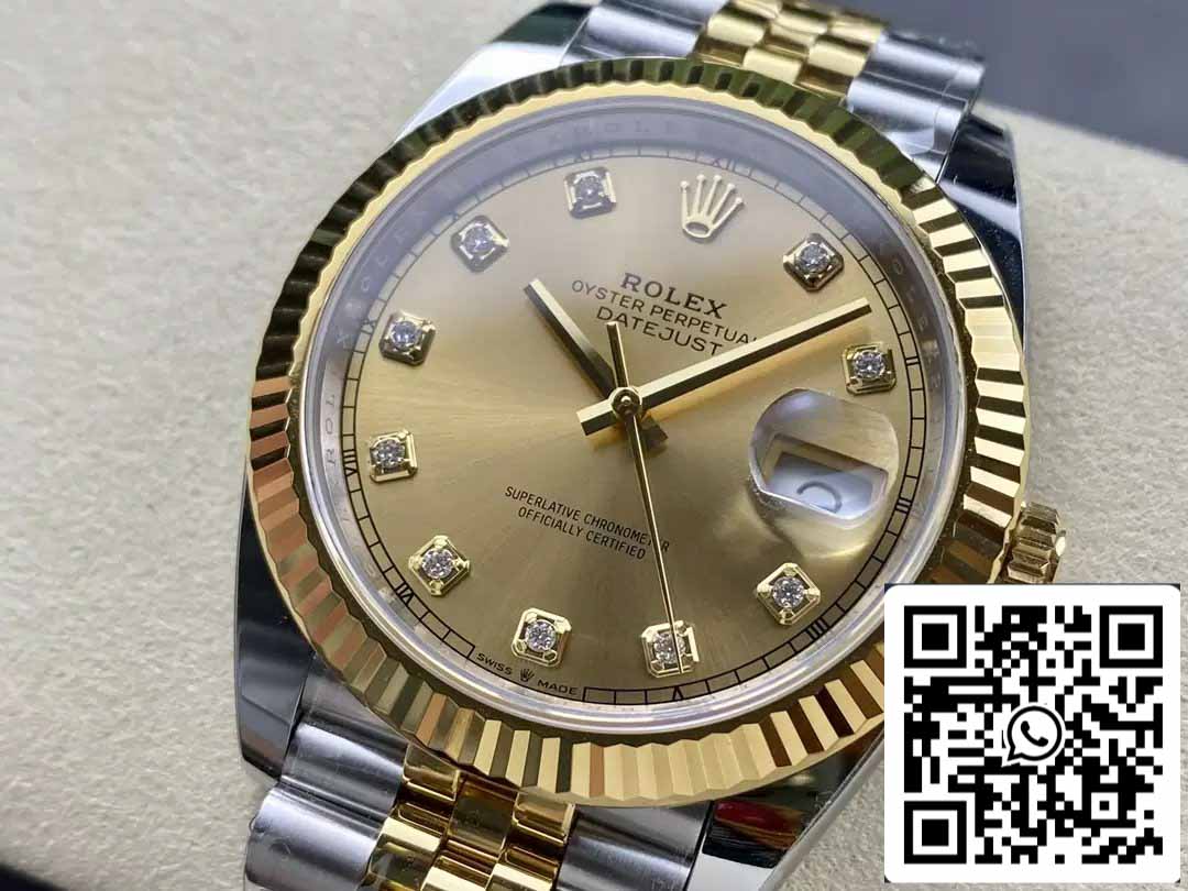 Rolex Datejust m126333-0012 ARF Factory 1:1 Best Edition electrochapado con oro de 18 k