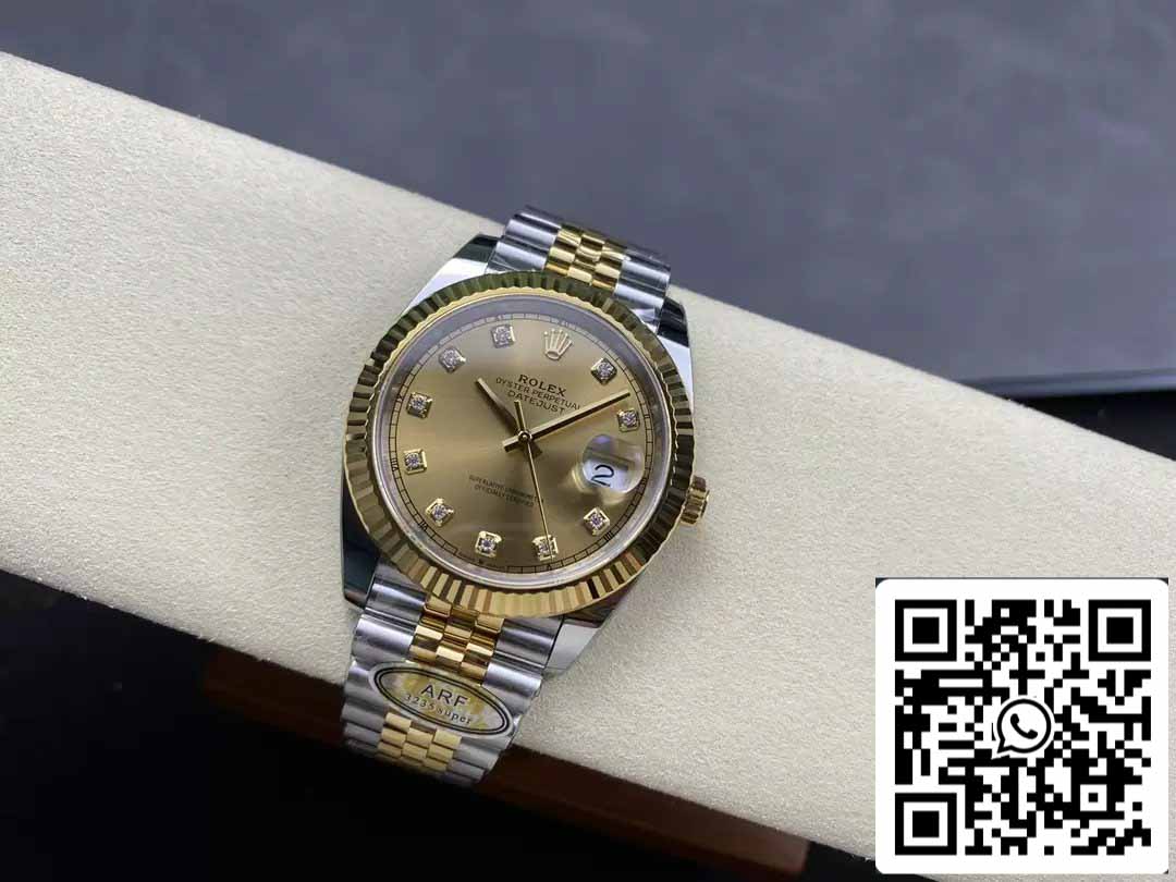 Rolex Datejust m126333-0012 ARF Factory 1:1 Best Edition electrochapado con oro de 18 k