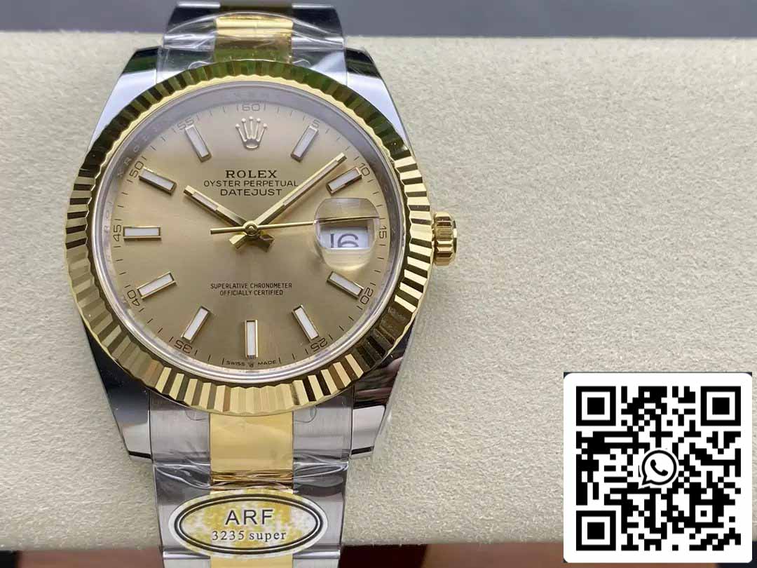 Rolex Datejust m126333-0009 ARF Factory 1:1 Best Edition electrochapado con oro de 18 k