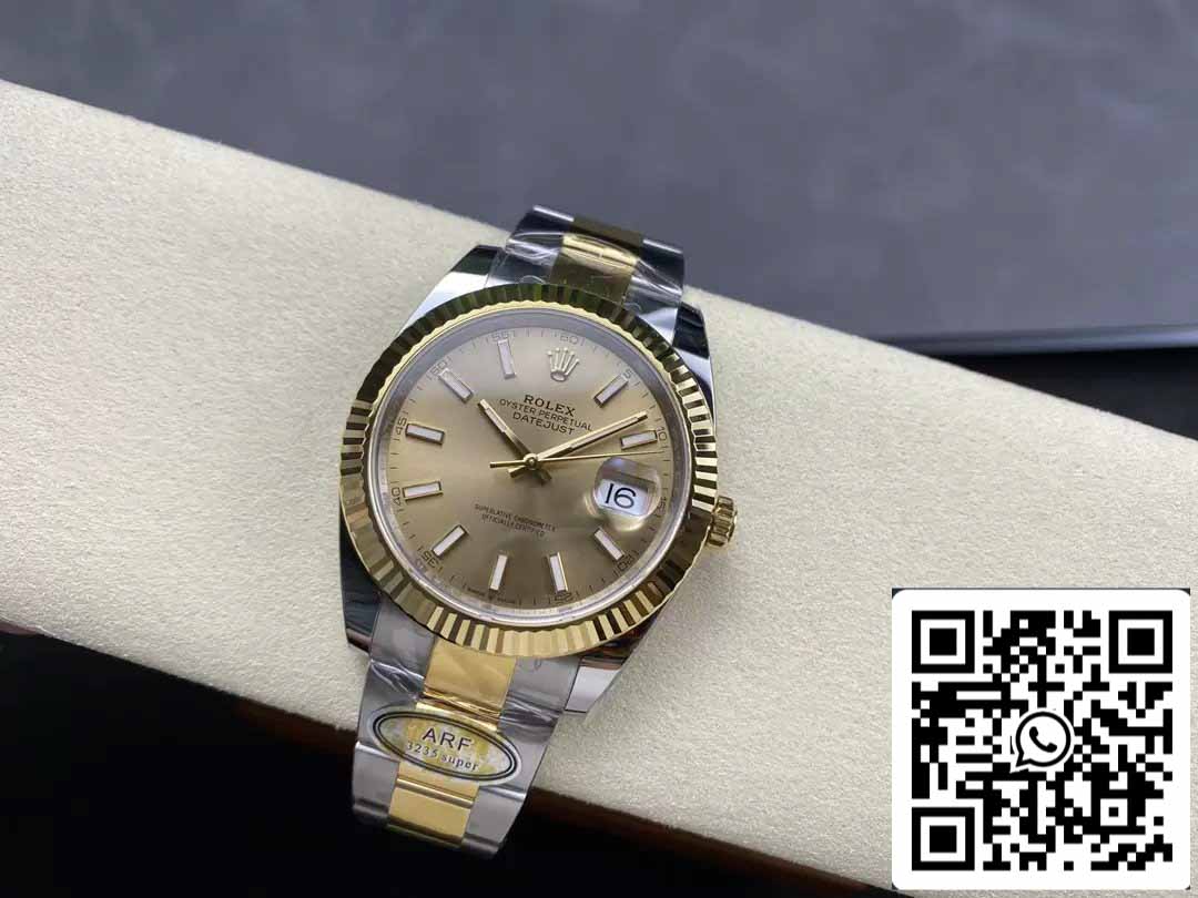 Rolex Datejust m126333-0009 ARF Factory 1:1 Best Edition electrochapado con oro de 18 k