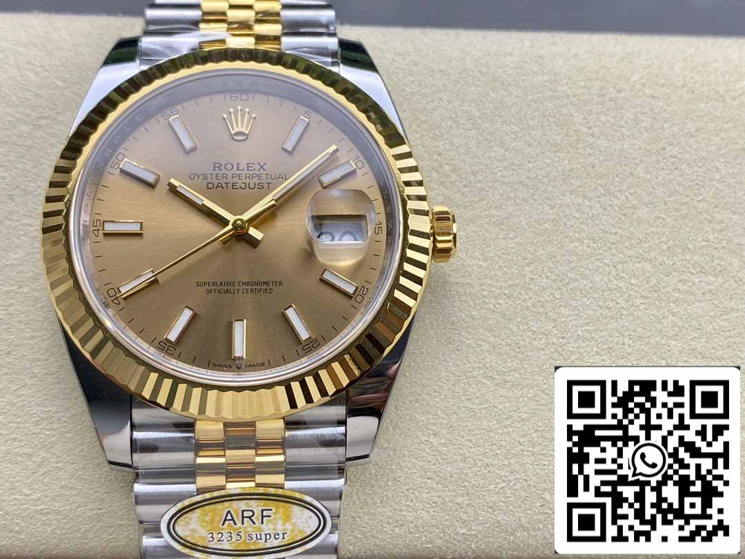 Rolex Datejust m126333-0010 ARF Factory 1:1 Best Edition placcato in oro 18k