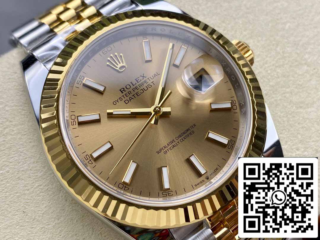 Rolex Datejust m126333-0010 ARF Factory 1:1 Best Edition electrochapado con oro de 18 k