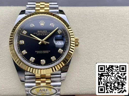 Rolex Datejust m126333-0006 ARF Factory 1:1 Best Edition electrochapado con oro de 18 k