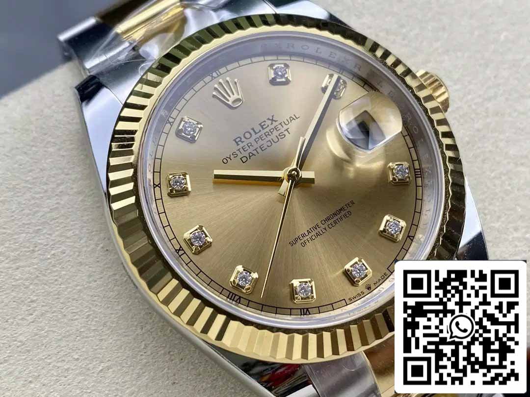 Rolex Datejust m126333-0011 Oyster Strap ARF Factory 1:1 Best Edition electroplated with 18k gold