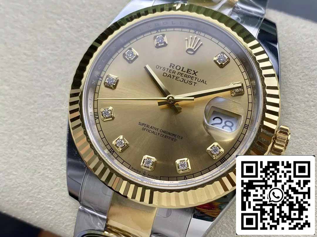 Rolex Datejust m126333-0011 Oyster Strap ARF Factory 1:1 Best Edition electroplated with 18k gold