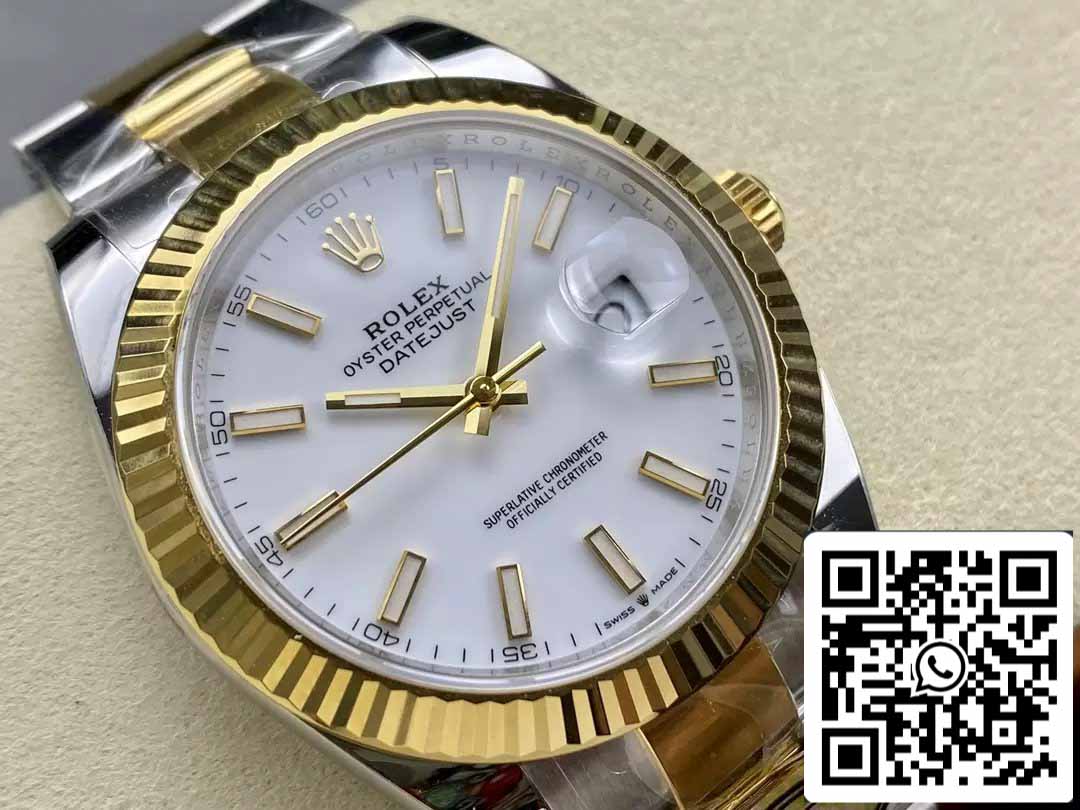 Rolex Datejust m126333-0015 Oyster Strap ARF Factory 1:1 Best Edition placcato in oro 18k