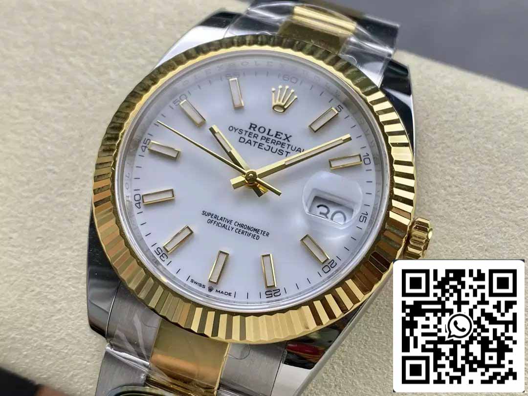 Rolex Datejust m126333-0015 Oyster Strap ARF Factory 1:1 Best Edition placcato in oro 18k