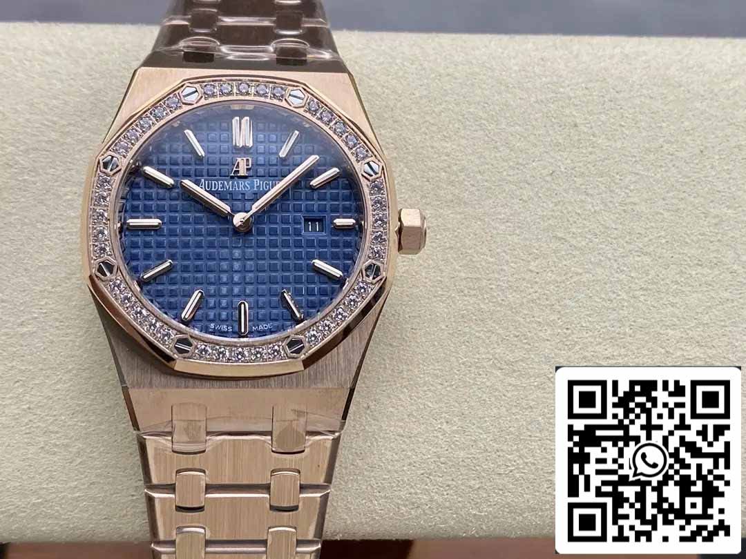 Audemars Piguet 67651 Quarzo 33mm 1:1 Best Edition ZF Factory Quadrante Blu Oro Rosa