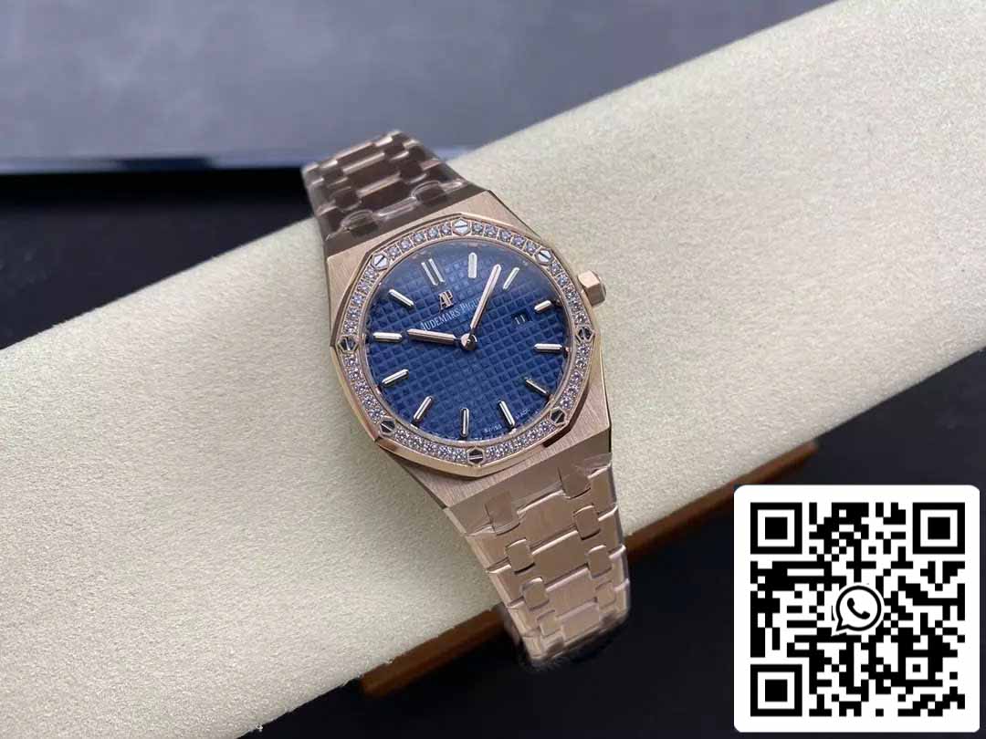 Audemars Piguet 67651 Quarzo 33mm 1:1 Best Edition ZF Factory Quadrante Blu Oro Rosa