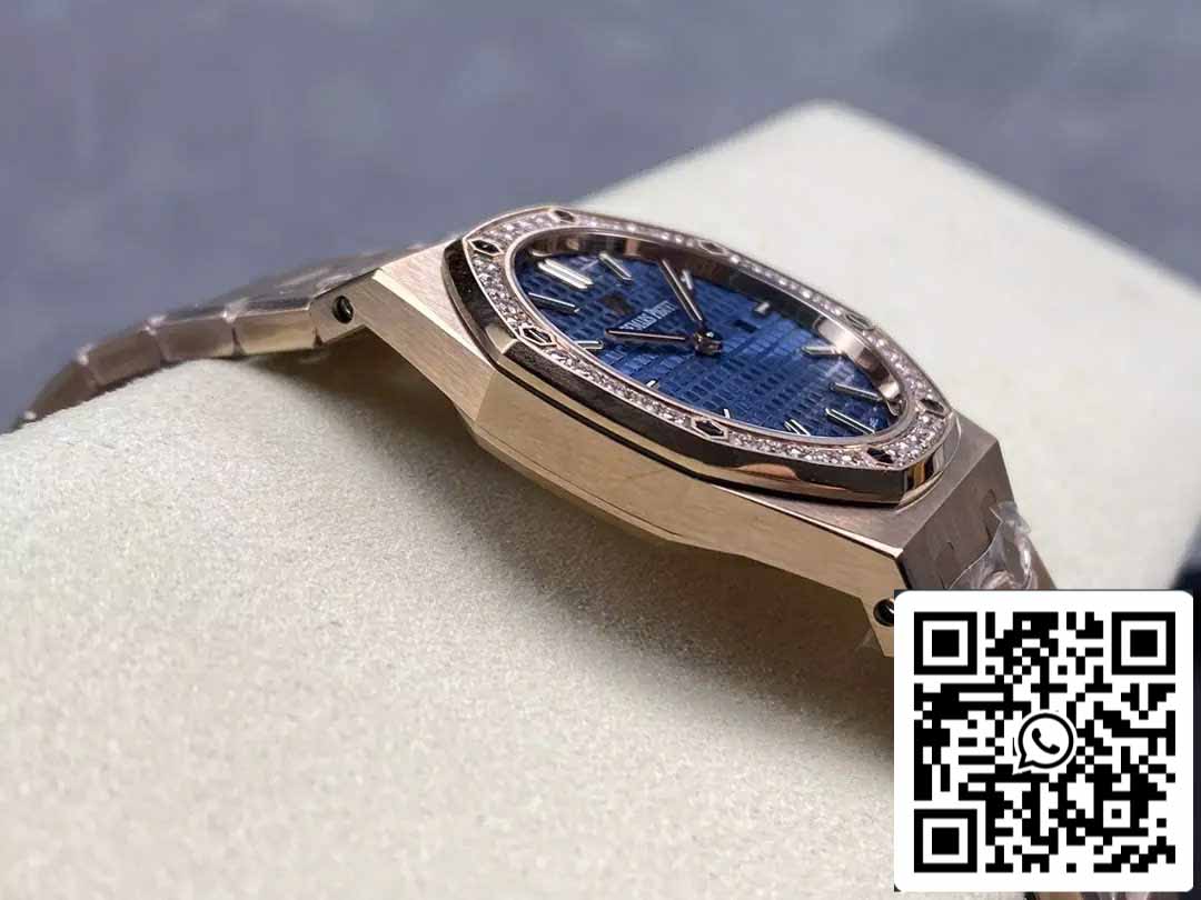 Audemars Piguet 67651 Quartz 33mm 1:1 Best Edition ZF Factory Blue Dial Rose Gold