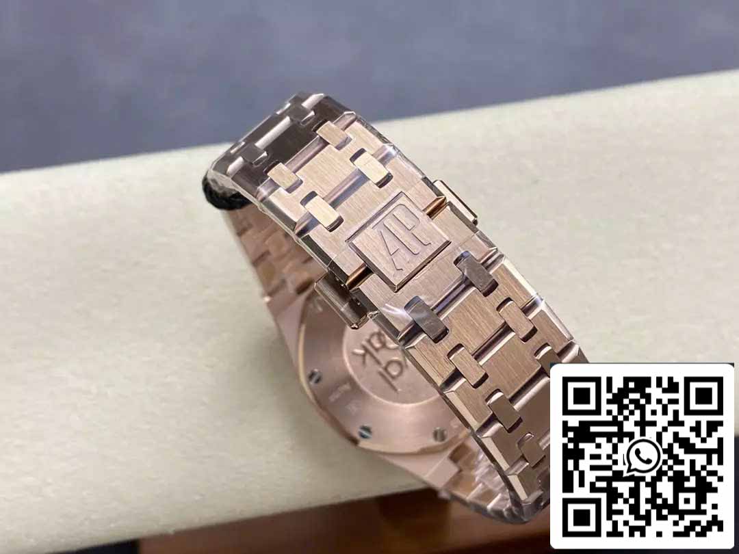 Audemars Piguet 67651 Quarzo 33mm 1:1 Best Edition ZF Factory Quadrante Bianco Oro Rosa Diamante