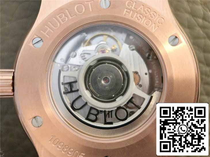 Hublot Classic Fusion 542.OX.2611.LR 1:1 Best Edition JJ Factory Esfera blanca Oro rosa