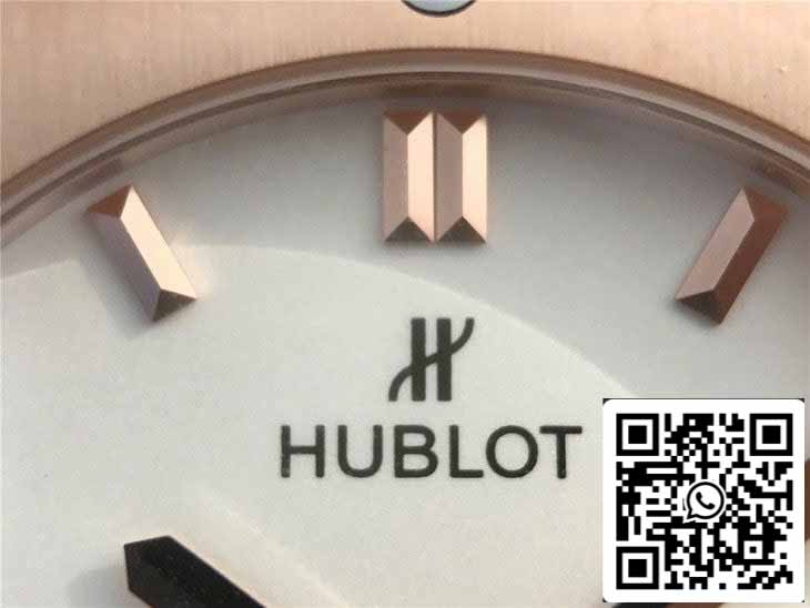 Hublot Classic Fusion 542.OX.2611.LR 1:1 Best Edition JJ Factory Esfera blanca Oro rosa