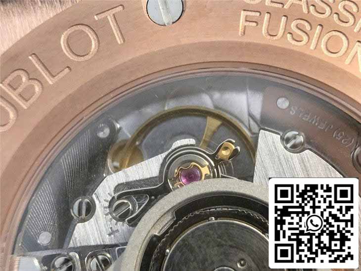 Hublot Classic Fusion 542.OX.7180.LR 1:1 Best Edition JJ Factory Quadrante Blu Oro Rosa