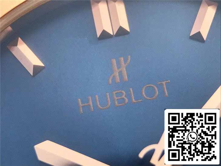 Hublot Classic Fusion 542.OX.7180.LR 1:1 Best Edition JJ Factory Blue Dial Rose Gold