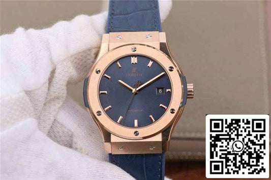 Hublot Classic Fusion 542.OX.7180.LR 1:1 Best Edition JJ Factory Esfera azul Oro rosa