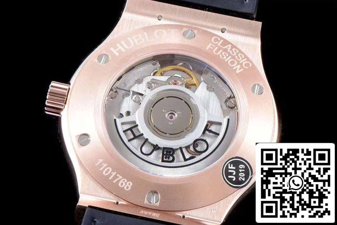 Hublot Classic Fusion 542.OX.8980.LR 1:1 Best Edition JJ Factory quadrante verde oro rosa