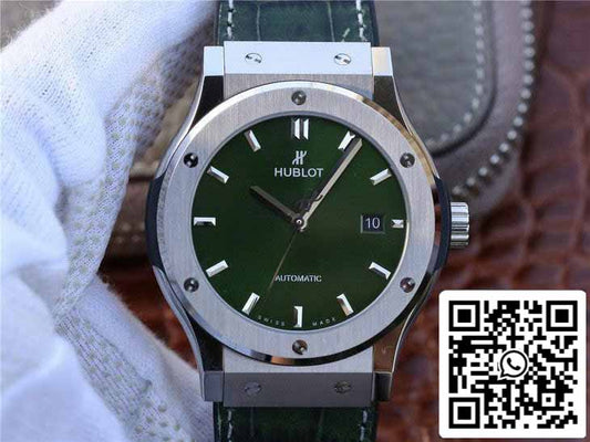 Hublot Classic Fusion 542.NX.8970.LR Edición 1:1 de la mejor calidad, esfera verde de fábrica JJ