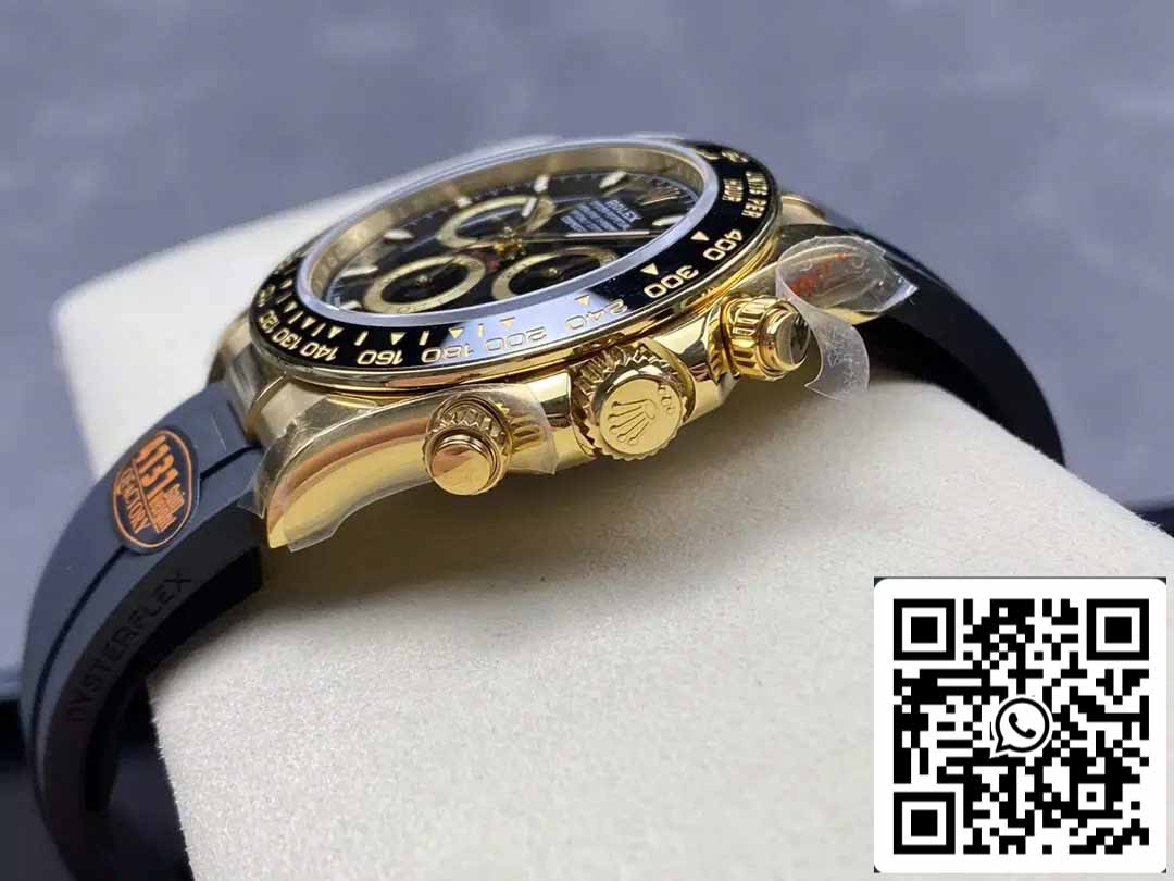 Rolex Cosmograph Daytona m126518 1:1 Best Edition QF Factory 4131 Movimento Quadrante nero e oro