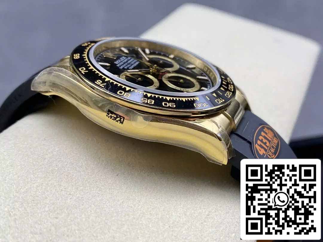 Rolex Cosmograph Daytona m126518 1:1 Best Edition QF Factory 4131 Movimento Quadrante nero e oro