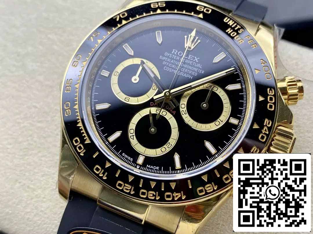 Rolex Cosmograph Daytona m126518 1:1 Best Edition QF Factory 4131 Movimento Quadrante nero e oro