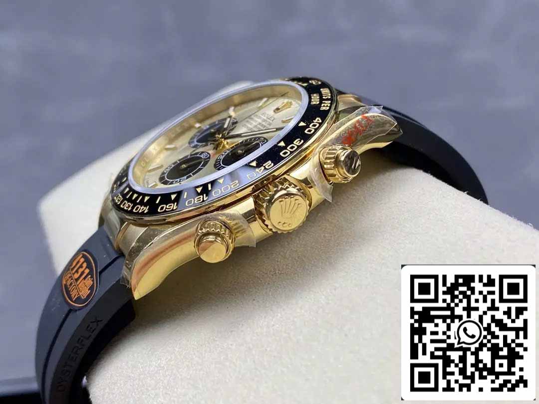 Rolex Cosmograph Daytona m126518 1:1 Best Edition Movimiento QF Factory 4131 Esfera amarilla