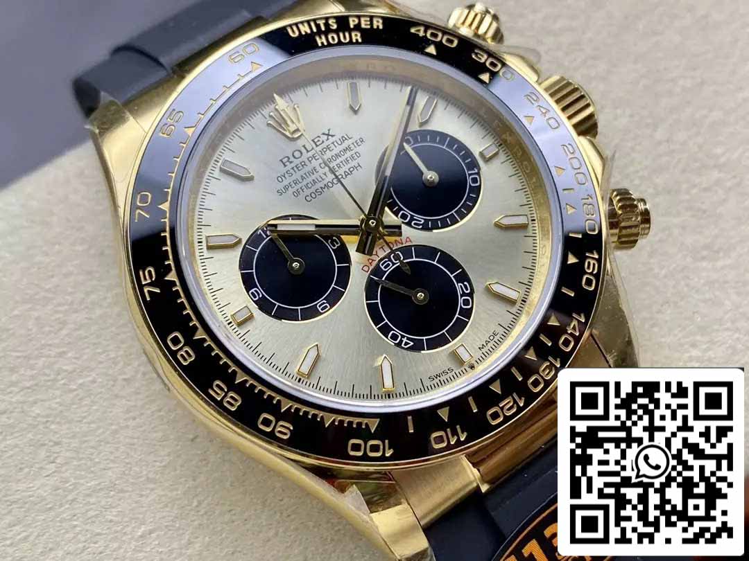 Rolex Cosmograph Daytona m126518 1:1 Best Edition Movimiento QF Factory 4131 Esfera amarilla