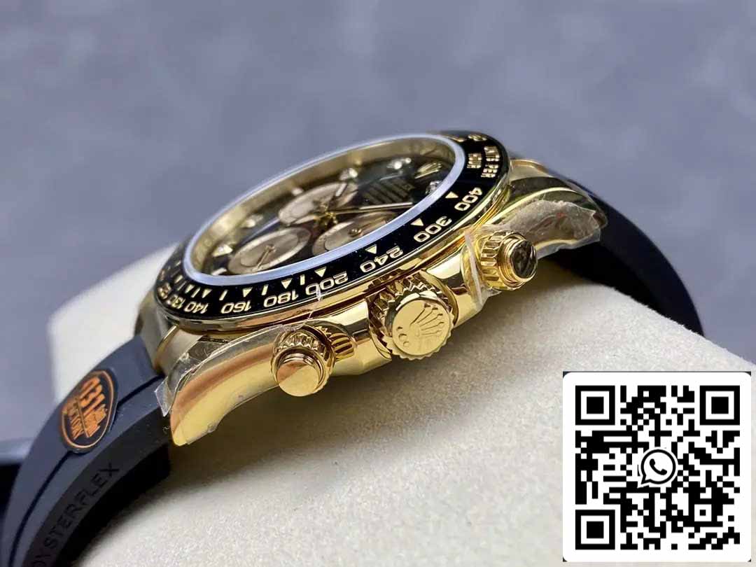 Rolex Cosmograph Daytona m126515 1:1 Best Edition Movimiento QF Factory 4131 Esfera negra y oro rosa