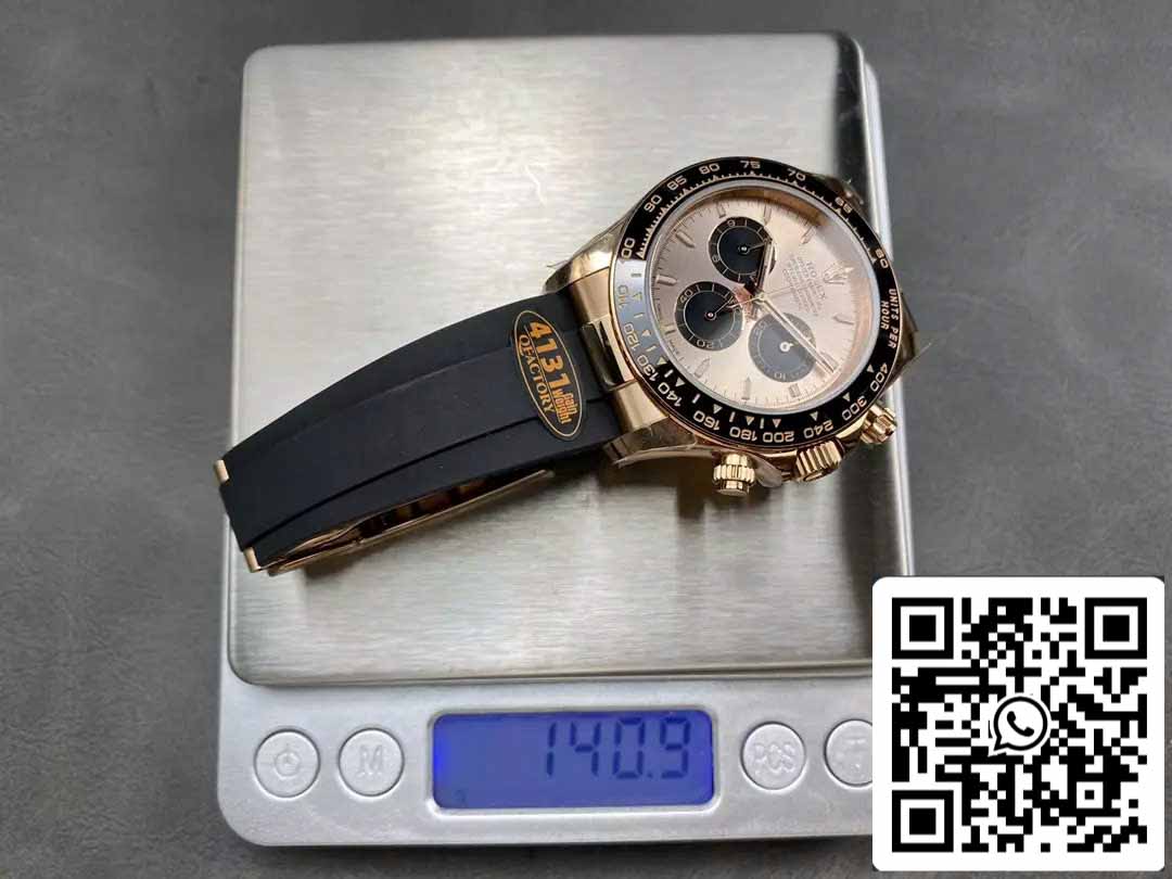 Rolex Cosmograph Daytona m126515 1:1 Best Edition Movimiento QF Factory 4131 Esfera rosa